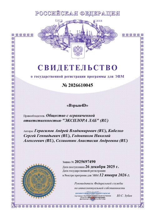 Свидетельство о регистрации программы для ЭВМ №2026610045
